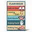 Basic Class Rules Visual Colorful Sign – Young N Refined