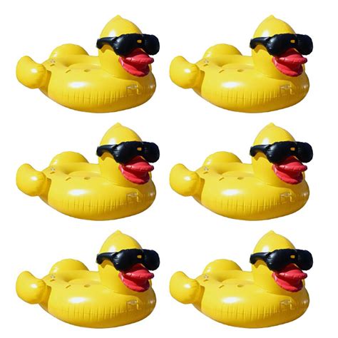 Game Giant Inflatable Floating Riding Derby Duck Pool Float Lounge 6