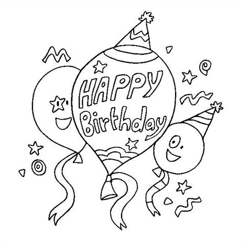 Happy birthday coloring pages are a fun, easy and free way to tell someone that you're glad they were born. 9+ Happy Birthday Coloring Pages - Free PSD, JPG, Gif ...