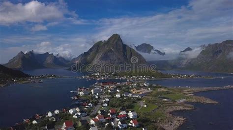 Aerial View Of Hamnoy Village In Norway Stock Photo Image Of Hamnoy