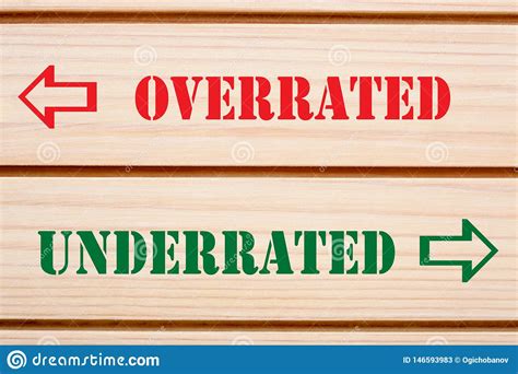 Overrated Underrated Concept Stock Image - Image of overvalue ...