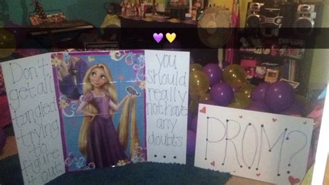 Promposal Tangled Cute Homecoming Proposals Cute Prom Proposals