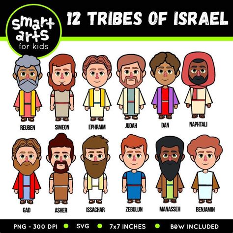 12 Tribes Of Israel Clip Art Tribes Of Israel Bible Based Bible