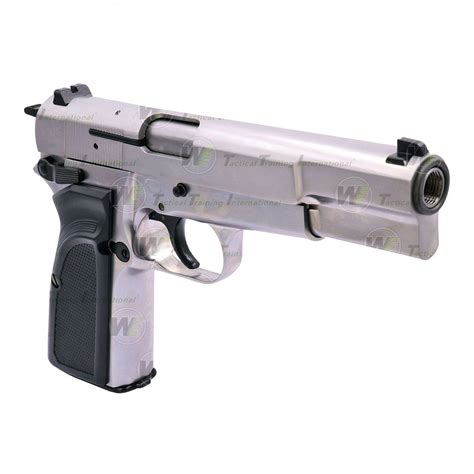 We Browning Hi Power Mk3 Gas Blow Back Pistol Silver Unlimited