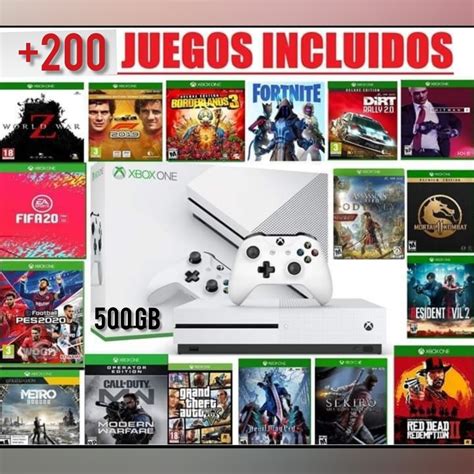 Xbox One S 500 Gb Más De 200 Juegos Para Instalar Y Jugar - $ 11.000,00