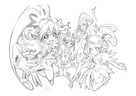 Glitter Force Doki Doki Coloring Pages Thiva Hellas
