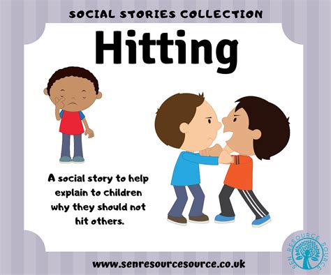 Hitting Social Story Sen Resource Source