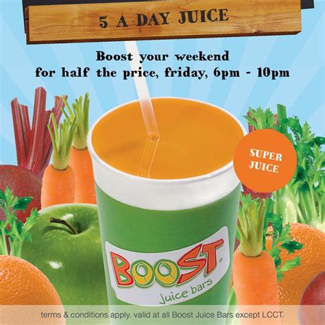 I Love Freebies Malaysia Promotions Boost Juice Bars 50 Off 5 A Day