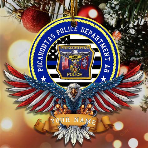 Pocahontas Police Department AR Christmas ornaments - GIFTSEXPRESS