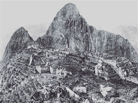 The First Photograph Upon Discovery Of Machu Picchu Hiram Bingham
