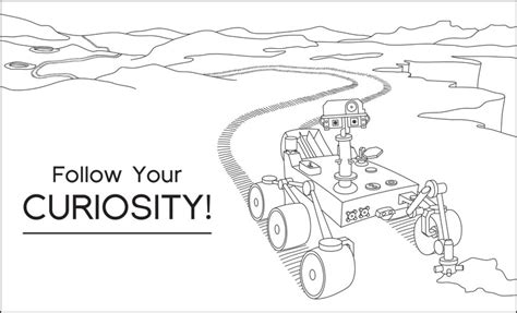 Mars Curiosity Rover, Coloring Sheet – NASA’s Mars Exploration Program