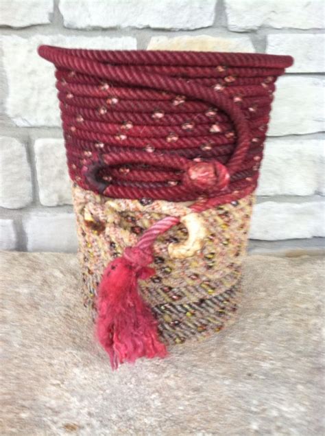 Trash Can Two Ropes Rope Crafts Western Crafts Rope Art