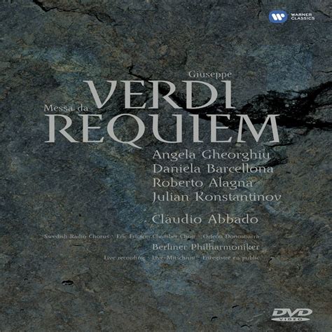 Verdi Messa Da Requiem Ntsc Versiondvd Amazonit Angela