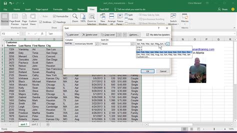 Create A Custom List For Sorting In Excel By Chris Menard Youtube