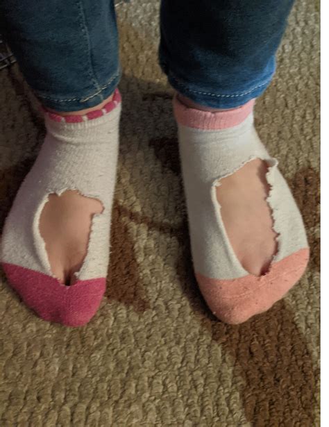 My Five Year Old Daughter Cut Holes In Her Socks Just In Case Her Feet