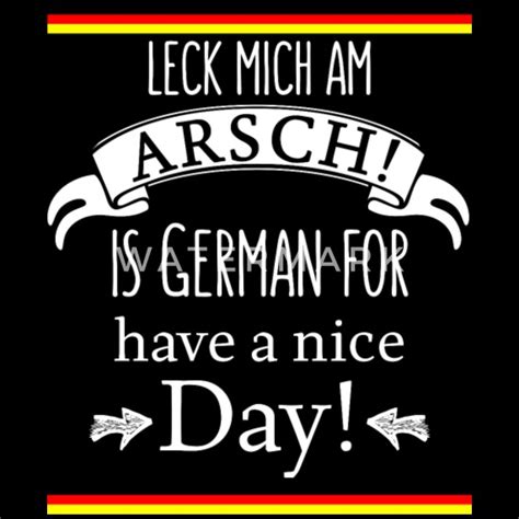 Funny German Translations Leck Mich Am Arsch Mens Premium T Shirt