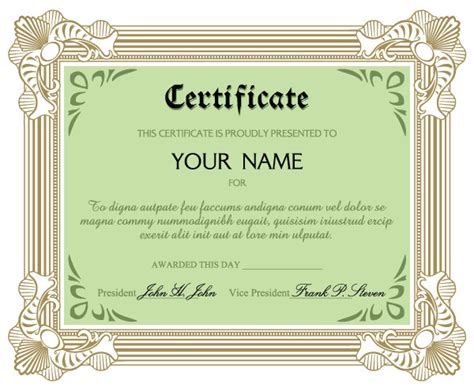 Certificate Of Commendation 1440 Free Eps Download 4 Vector