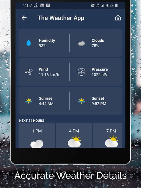 The list of best weather forecast apps for android that will help you to stay dry. The Weather App for Android - APK Download