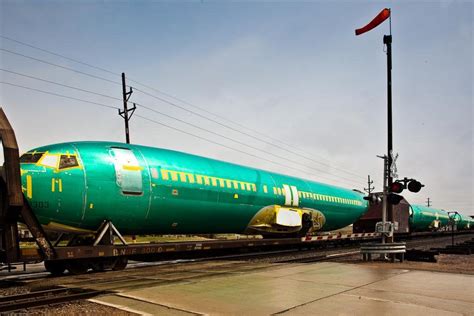 boeing 737 fuselages on train ride r aviation