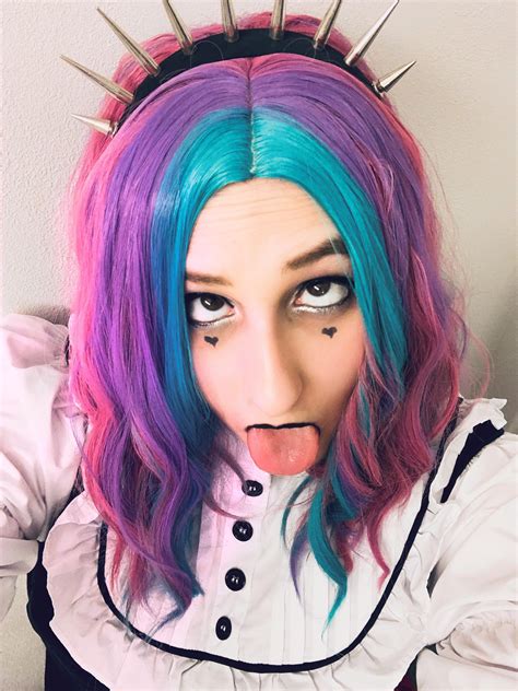 my first time here but i hope you like this little face did someone say pastel goth r realahegao