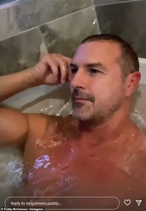 Paddy Mcguinness Enjoys A Relaxing Bubble Bath Following Split From Wife Christine Sound