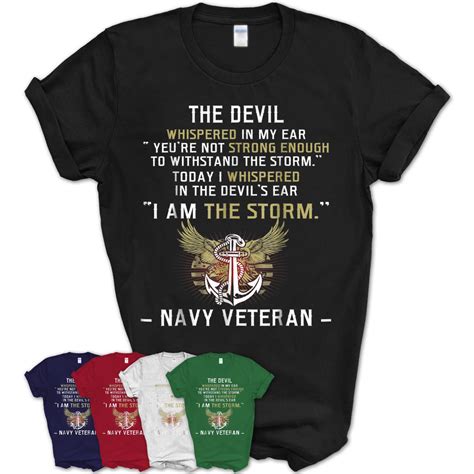 I Am The Storm Navy Veteran T Shirt Teezou Store