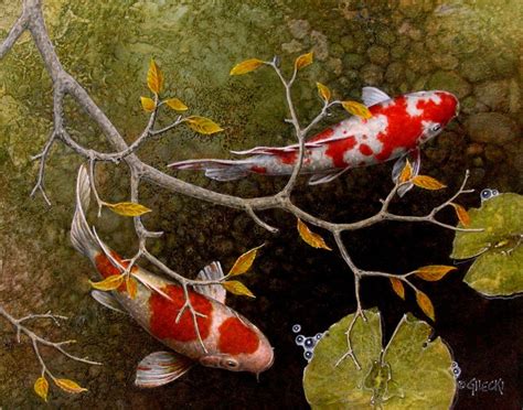 New And Recent Work Archives Koi Fish Paintings By Terry Gilecki Fish