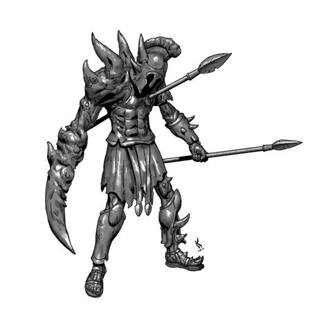 Artstation Undead Warrior Spartoi Darko Kreculj Undead Warrior