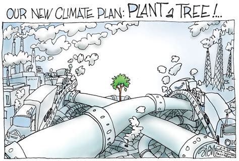Political Cartoons Trees To Stop Climate Change