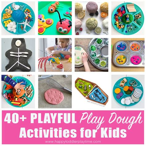 40 Easy Play Dough Activities Happy Toddler Playtime