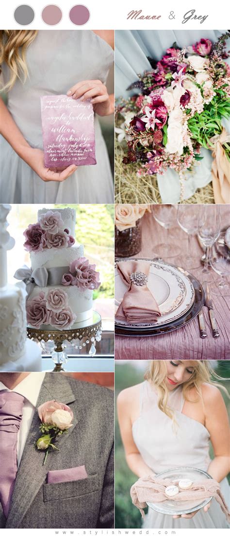 The Hottest 6 Mauve Wedding Color Palettes To Die For Stylish Wedd Blog
