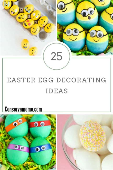 Conservamom 25 Easter Egg Decorating Ideas Conservamom