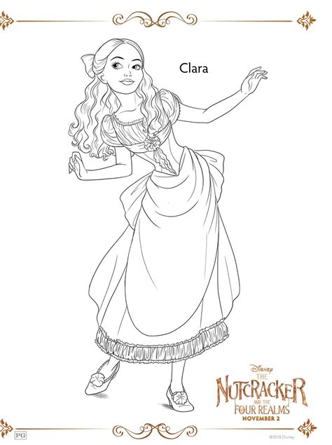 Clara The Nutcracker Coloring Pages Coloring Cool