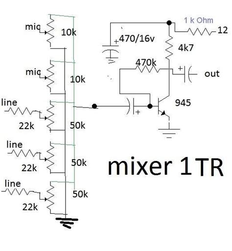 5 Channel Mixer Circuit Diagram