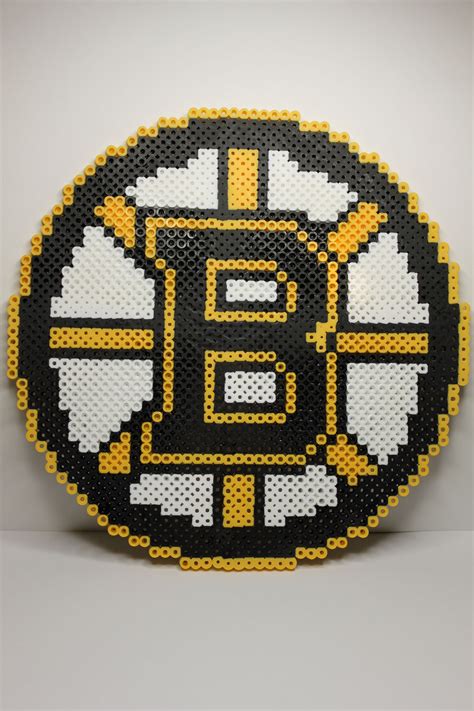 Perler Beads Boston Bruins Logo Perler Beads Designs