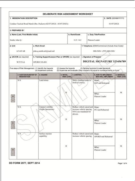 Dd Form 2977 Xfdl Fill Out Printable PDF Forms Online
