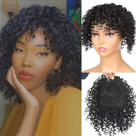 Leosa Afro Kinky Curly Hair Topper Hair Piece Clip In