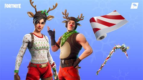 Fortnite Gets Red Nosed Ranger And Candy Cane Wrap As New