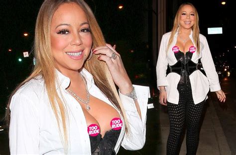 Desperate Mariah Carey Displays Nip Slip During Date With Backup Dancer