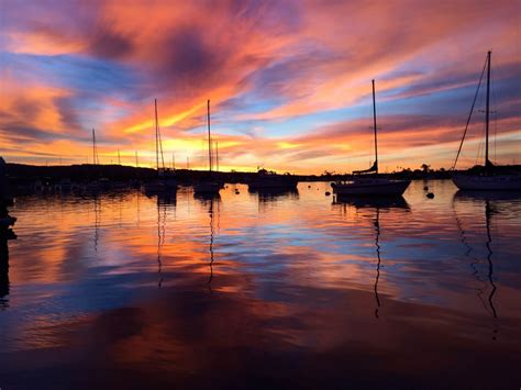 Slideshow Sunset Silhouettes In Newport Harbor Newport Beach News