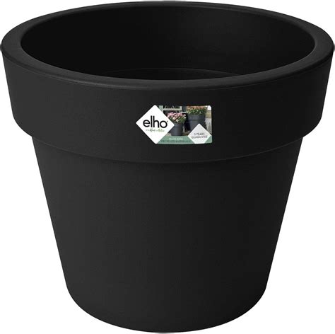 Elho Green Basics Top Planter 47 Pot De Fleurs Living Noir