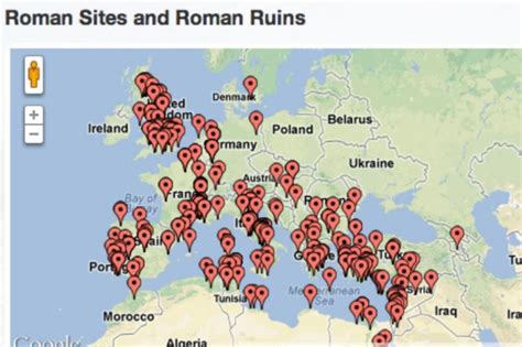 Roma Ruinas Mapa Mapa De Las Ruinas De Roma Lazio Italia