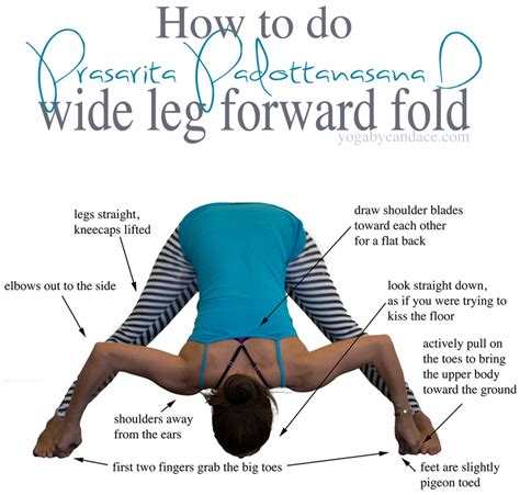 How To Do Wide Legged Forward Fold — Yogabycandace