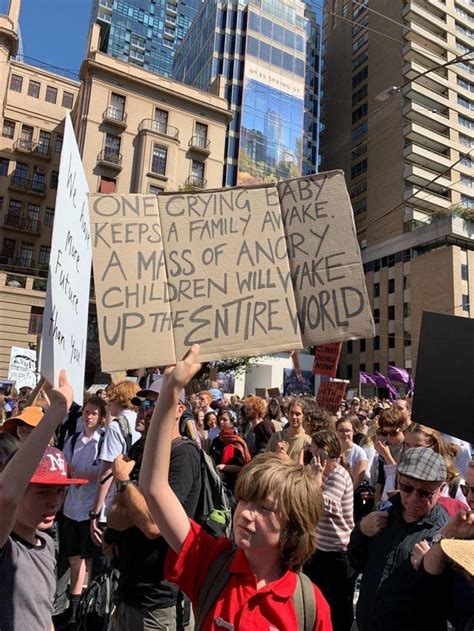 Sep 20, 2019 · hundreds of thousands of young people around the world took to the streets on friday to protest government inaction on the climate crisis. One of the signs at the Climate Change rally in Sydney today : pics