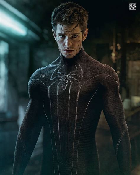 Andrew Garfield Dons The Black Suit In Awesome Spider Man 3 Fan Art