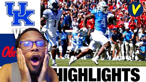Kentucky Vs Ole Miss College Football Highlights Reaction Youtube