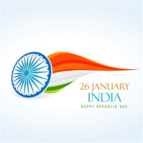 Free Vector 26 January Republic Day Of India