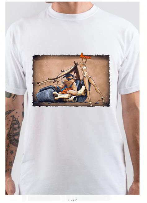 The Flintstones Go Lowbrow T Shirt Shark Shirts