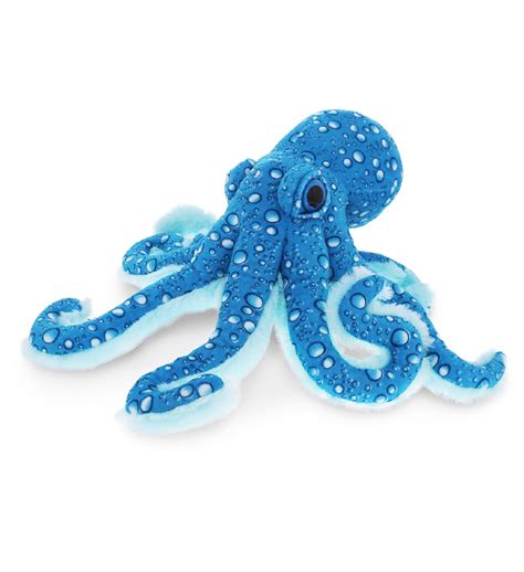 Dollibu Wild Blue Octopus Stuffed Animal Soft Plush Toy For Girls