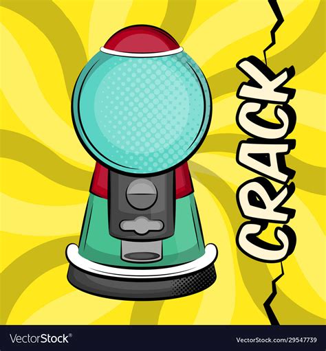 Gumball Machine On A Comic Background Royalty Free Vector